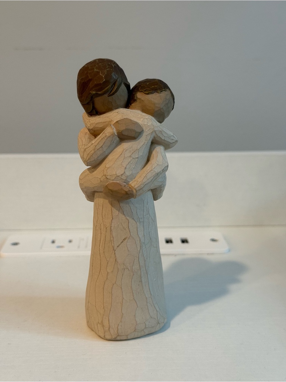 Willow Tree Mother and Child Figurine - Beige and Brown